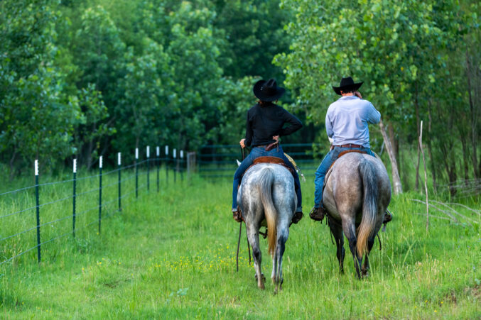 People-Horse-Dusk-CF Ranch