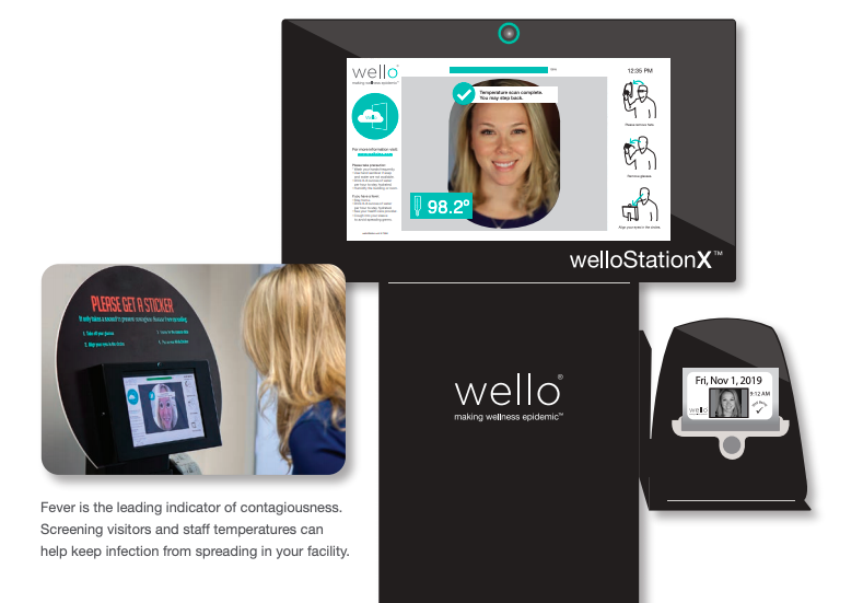 Wello Temperature Kiosk