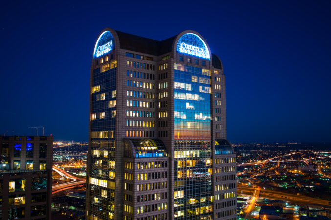 Comerica Bank Tower Dallas at Night