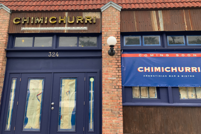 The exterior of Chimichurri restaurant in the Bishop Arts District