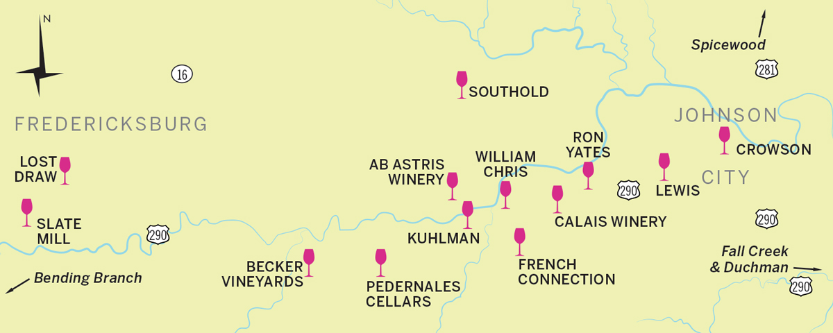 Fredericksburg TX Map