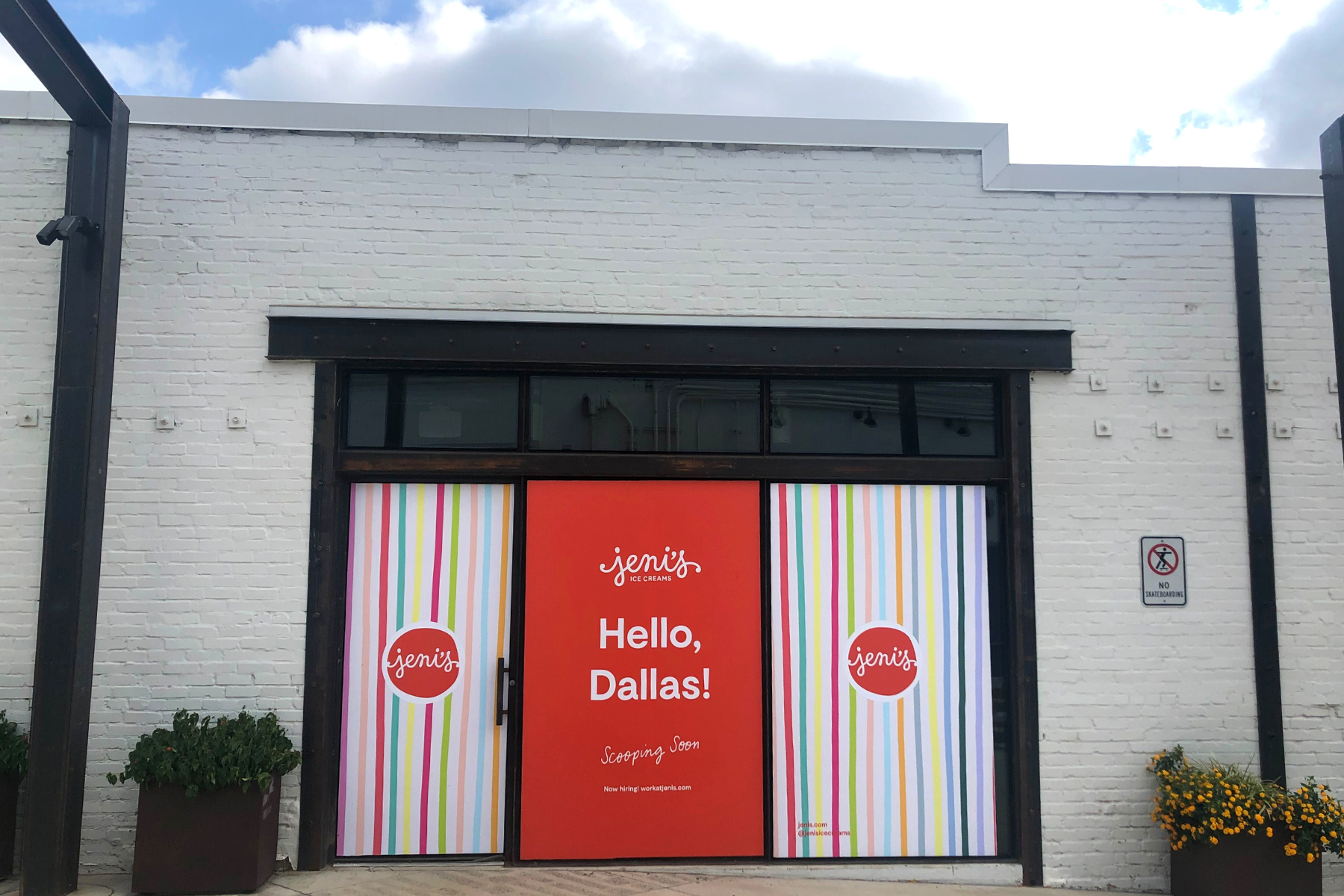 The exterior of forthcoming Jeni's Ice Creams in Deep Ellum.