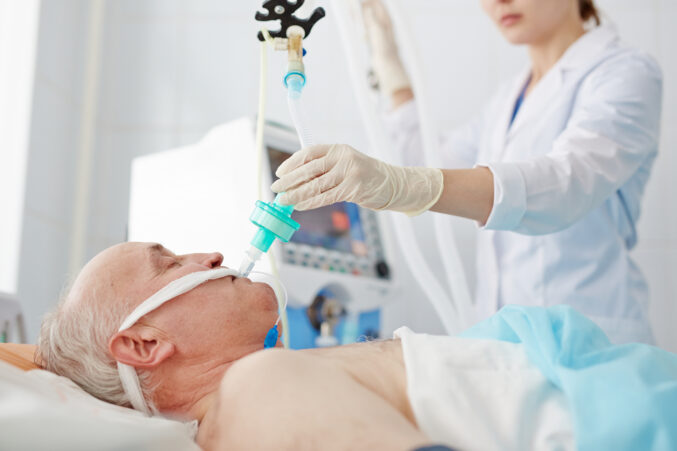 Man on ventilator iStock