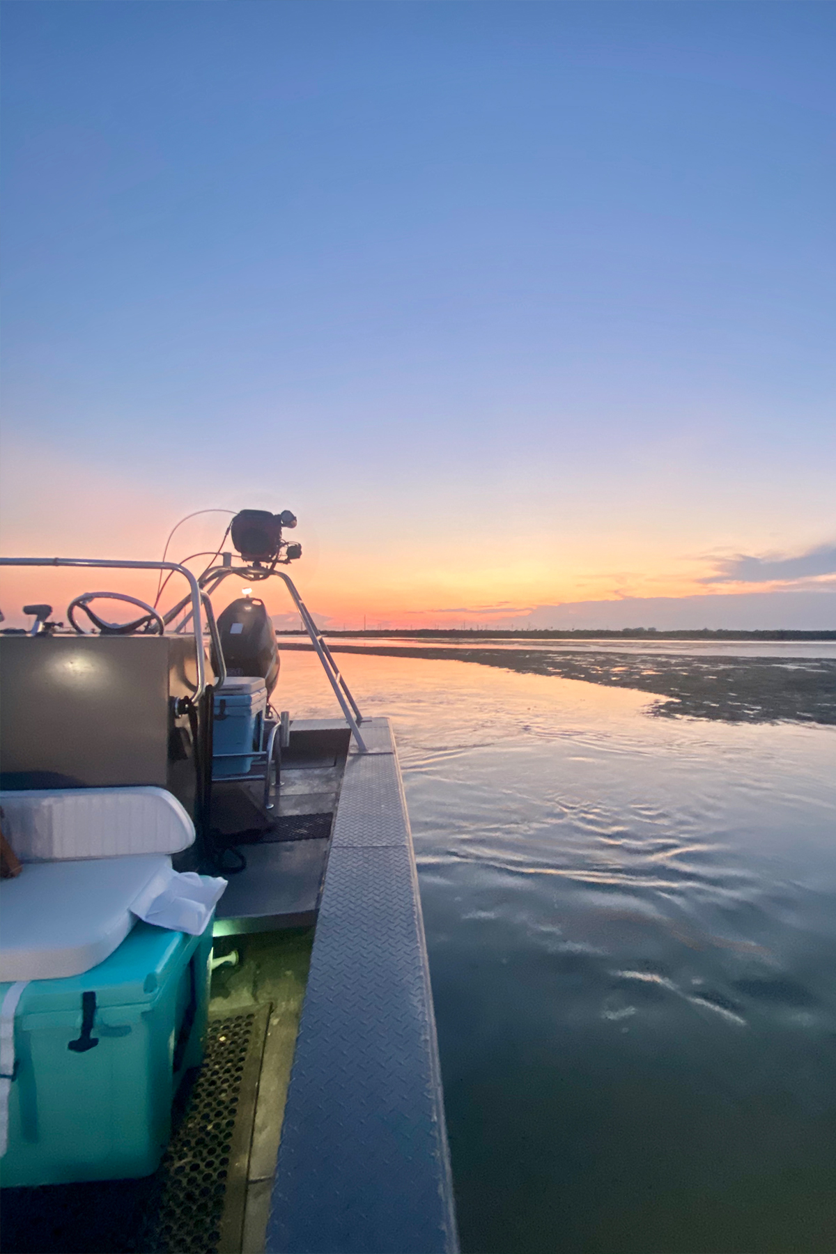 Port Aransas floundering boat