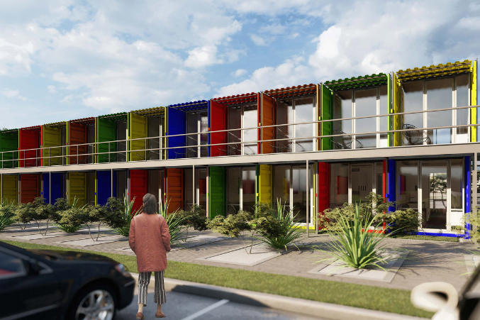 First Look: Southeast Dallas' Shipping Container Housing Project - D