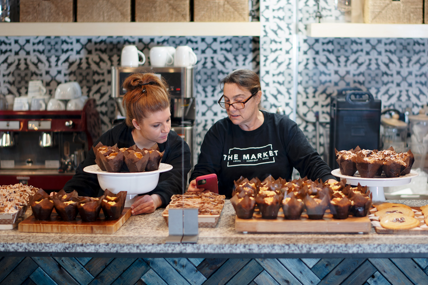 Jordan Kohn and Stacey Clark of The Market Local Comfort Cafe