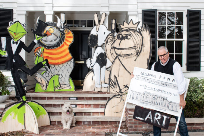 Donald Robertson at his new Highland Park house