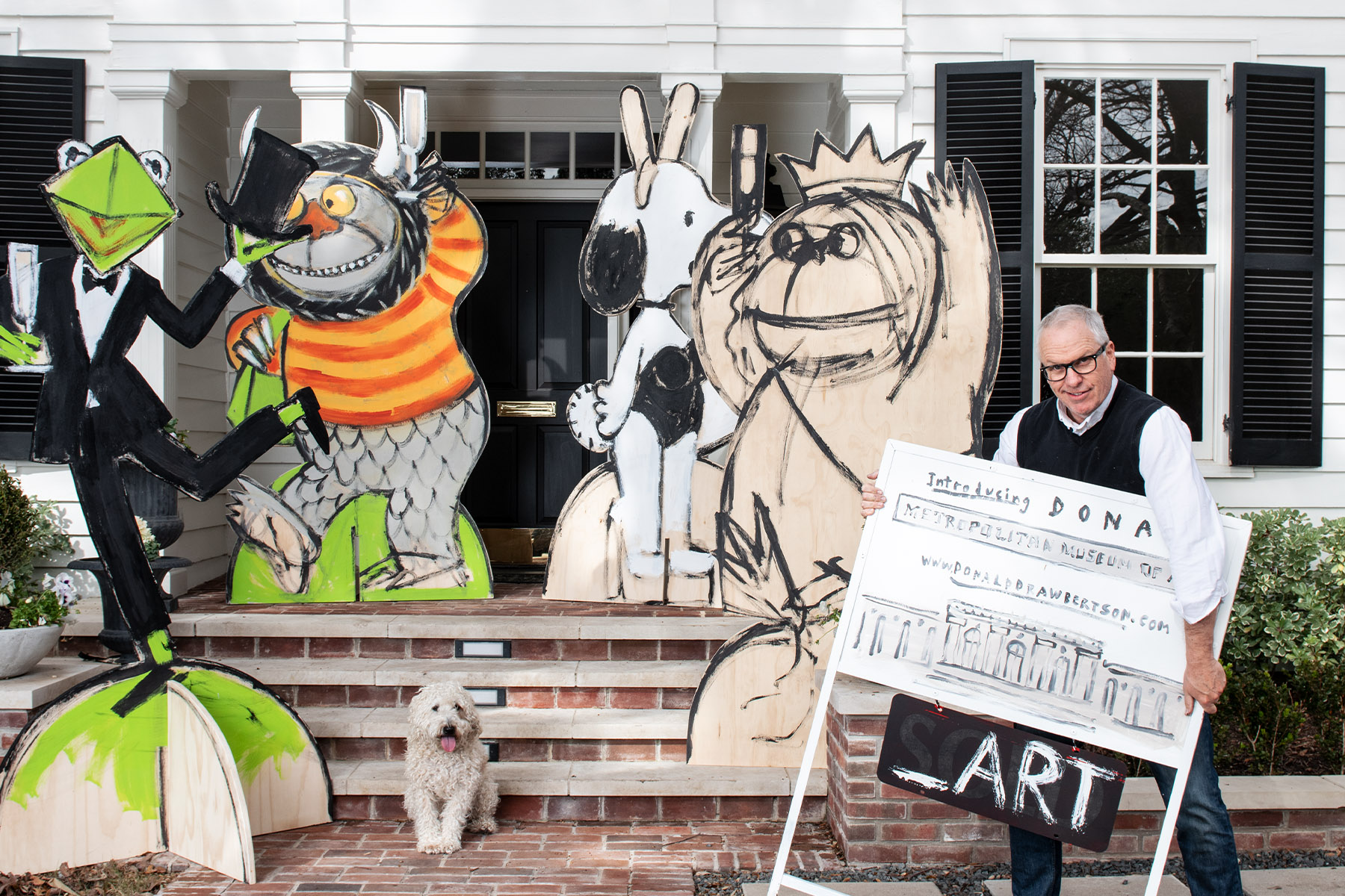 Donald Robertson at his new Highland Park house