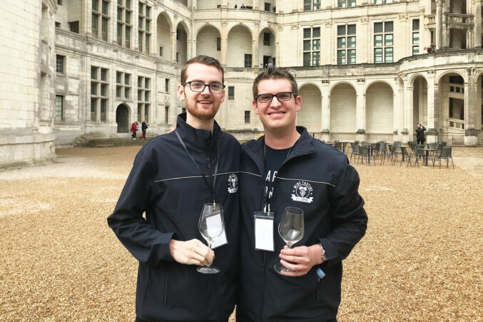 Taylor Rex Robertson with tasting partner Jacob Fergus