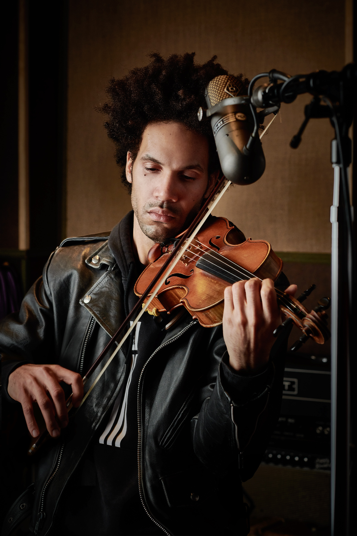 Scott Tixier in Modern Electric Sound Recorders studio