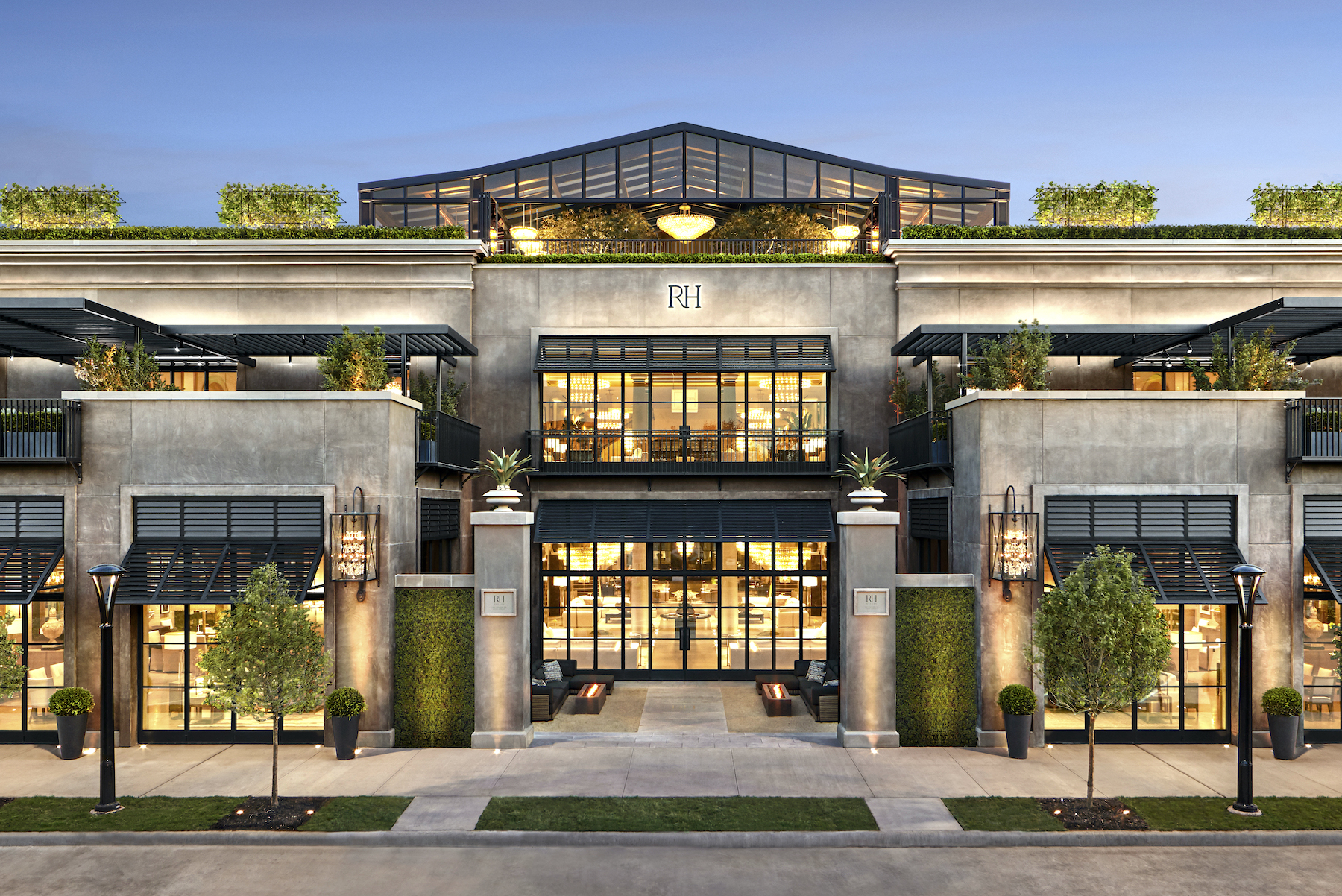 RH Dallas, a 70,000-Square-Foot Store With a Rooftop Restaurant, Is Now Open on Knox