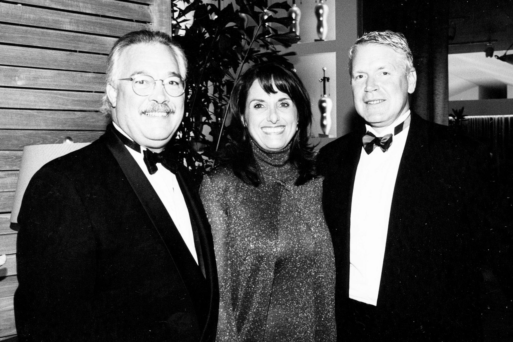 David and Ann Sutherland with late John Hutton