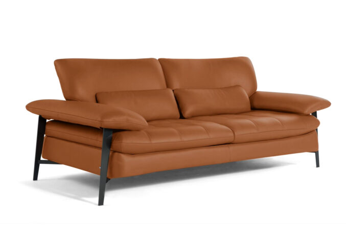 Roche Bobois leather loveseat