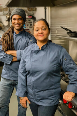 TLC Vegan Kitchen's chef-owner Troy Gardner helped Nidhi Mittal create the fusion flavors in Far East Pizza's pies.