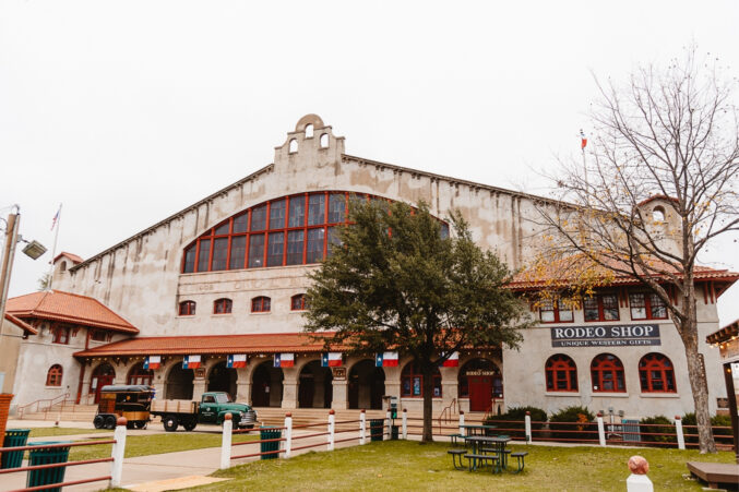 An exterior image of the Cowtown Coliseum venue in Fort Worth.