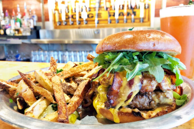 The Dad Bod burger made with 44 Farms beef from Rodeo Goat.