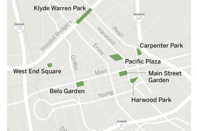 Dallas parks map