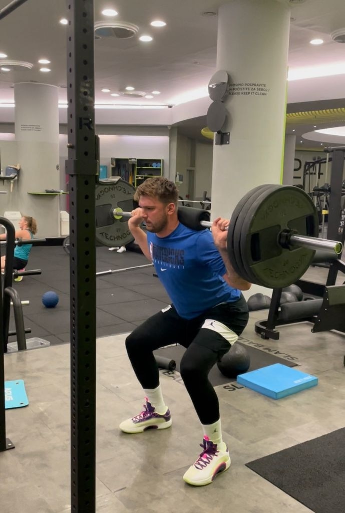 Luka Doncic shows off his fat to fit transformation at Slovenia