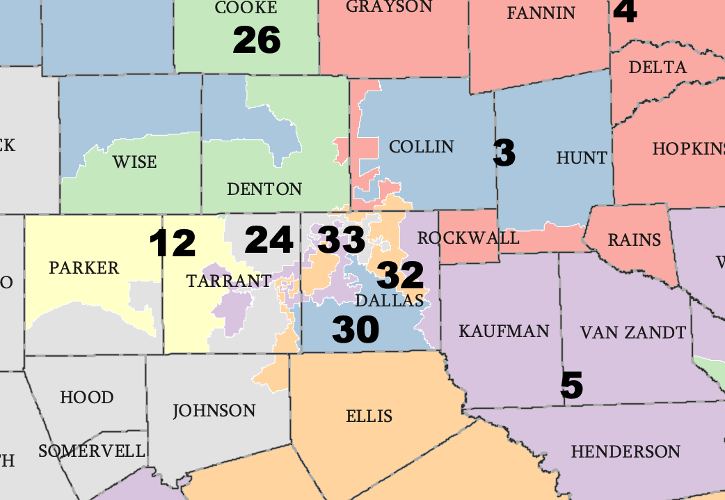 How New Redistricting Maps Carve Up Dallas’ Congressional