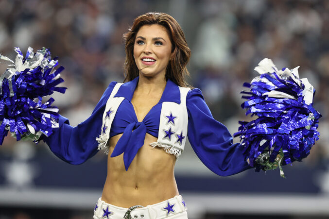 Boots worn as part of the Dallas Cowboy Cheerleader uniform, 2016