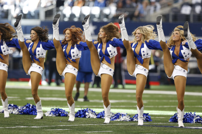 Dallas Cowboys Cheerleader Keeps High Kicking With the Rockettes