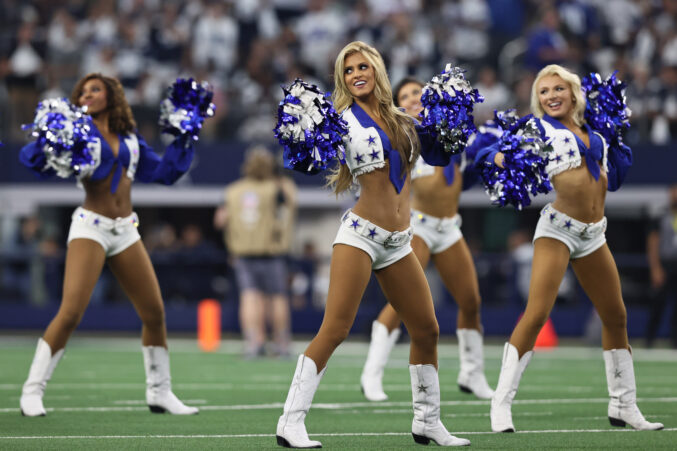 Boots worn as part of the Dallas Cowboy Cheerleader uniform, 2016