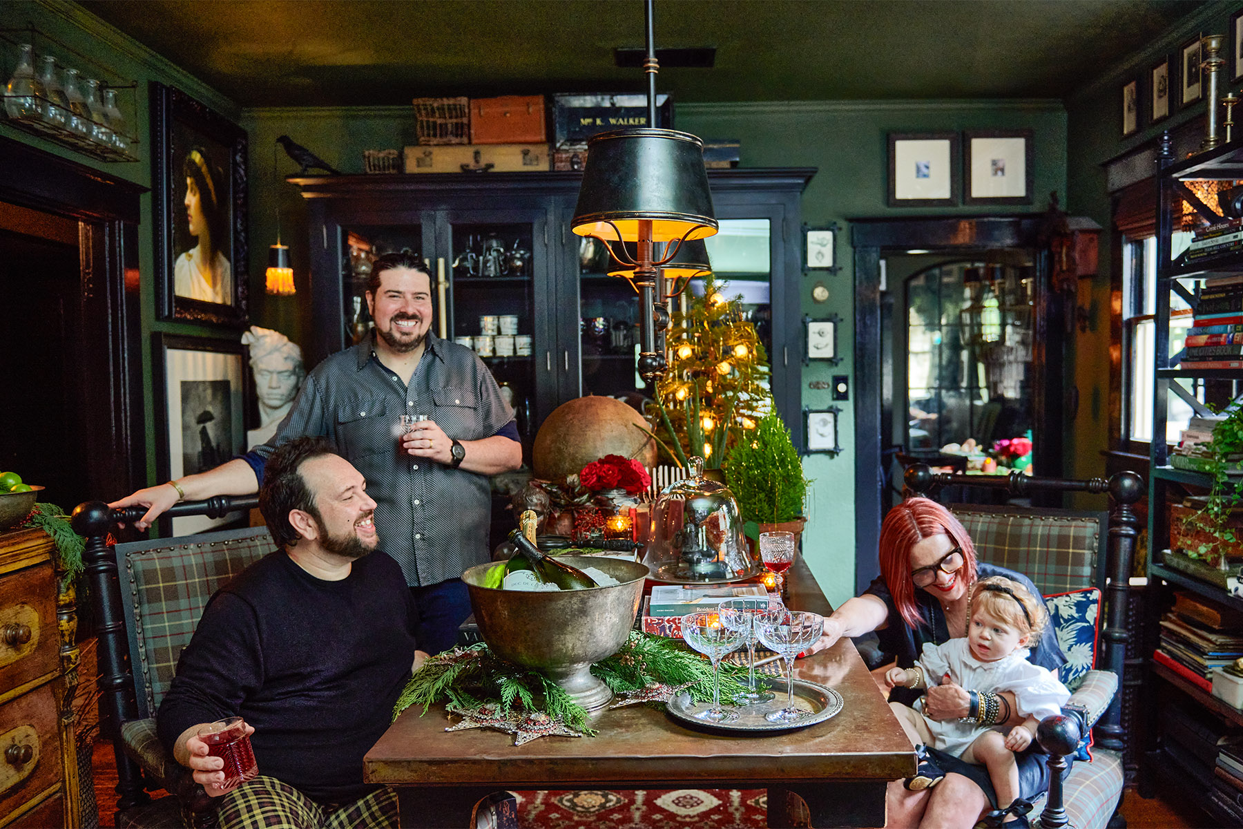 Jeremi Hedrick Dining Table with Family