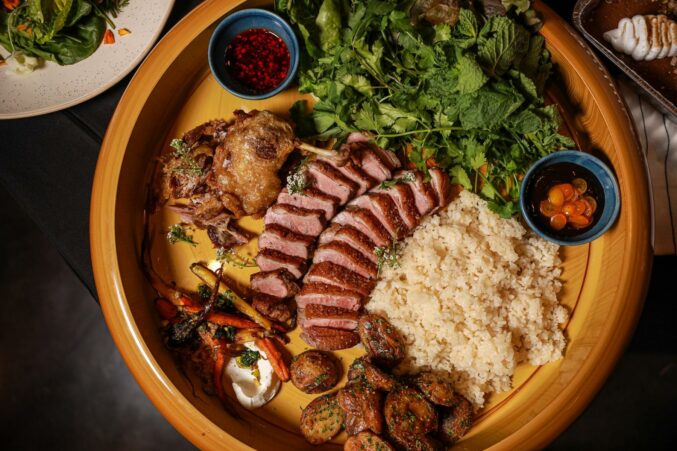 Rise + Thyme’s Christmas package boasts crispy five spice duck or slow-cooked prime rib.