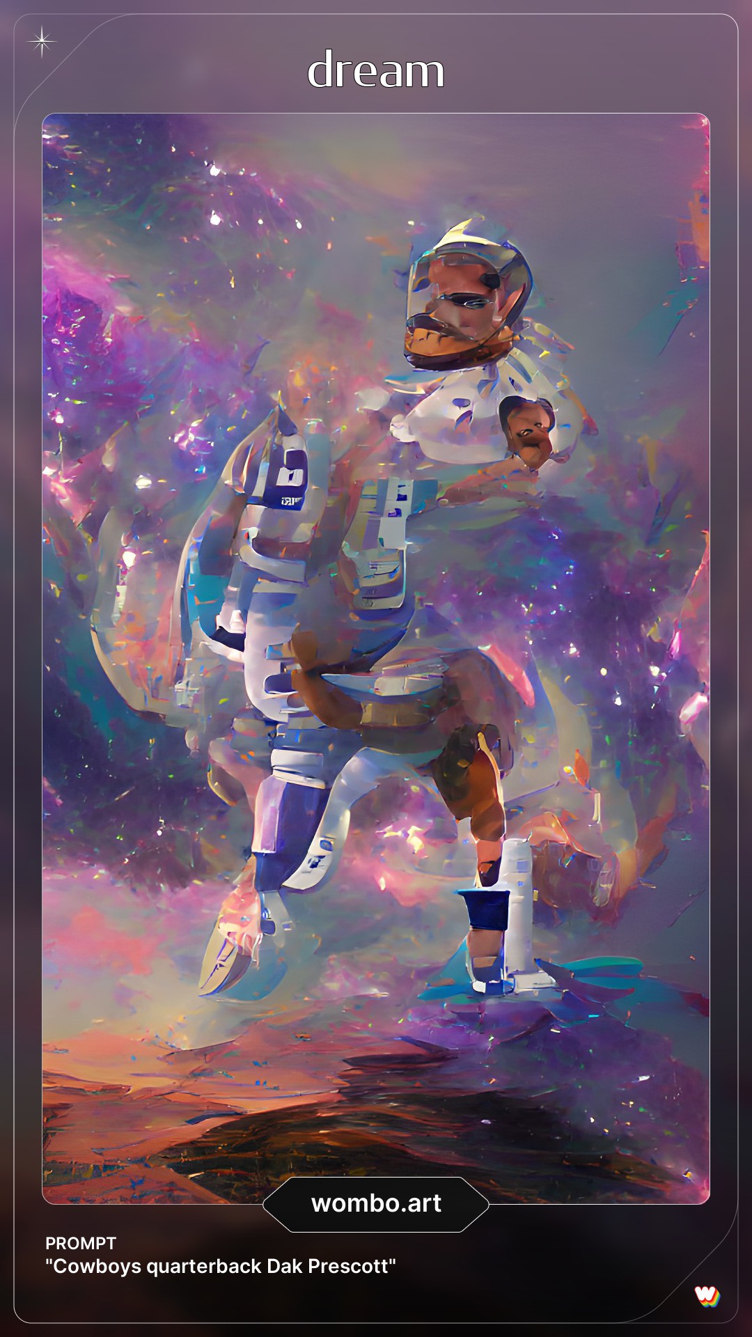 NFL prompted AI to make art for different cities. Here is Dallas'