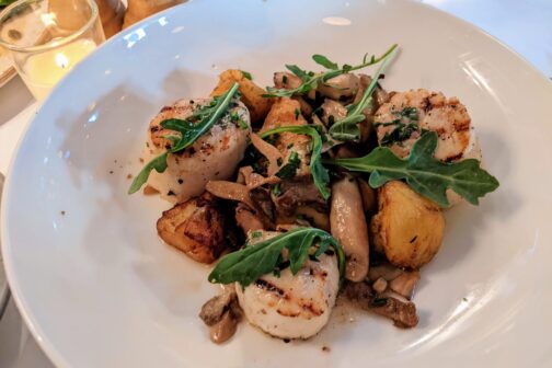 picture of scallops at Knox Bistro