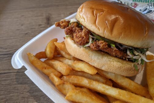 picture of a meal at Sal's Nashville Hot Chicken