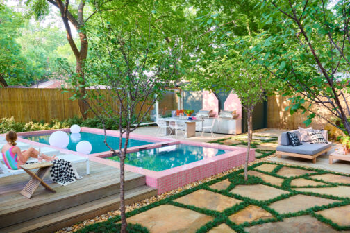 Patrick Craine's Backyard Pink Swimming Pool
