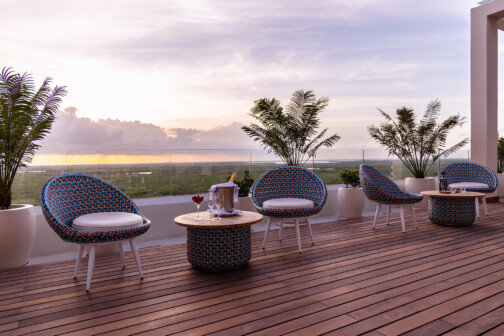 Champagne and Sunset at Garza Blanca Resort