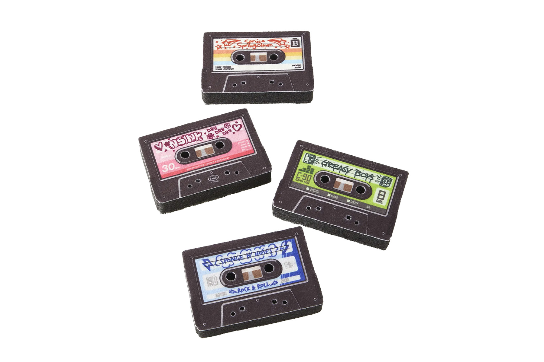 Fred & Friends “Mix Tapes” sponges