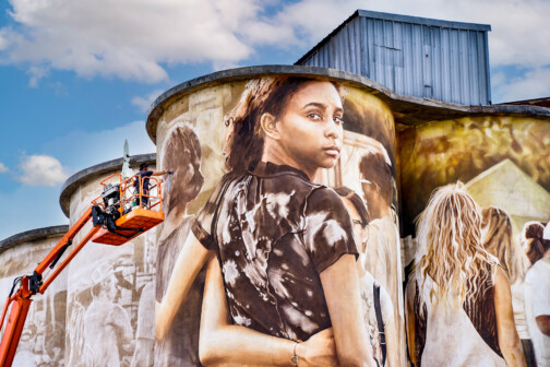 McKinney Silo Mural