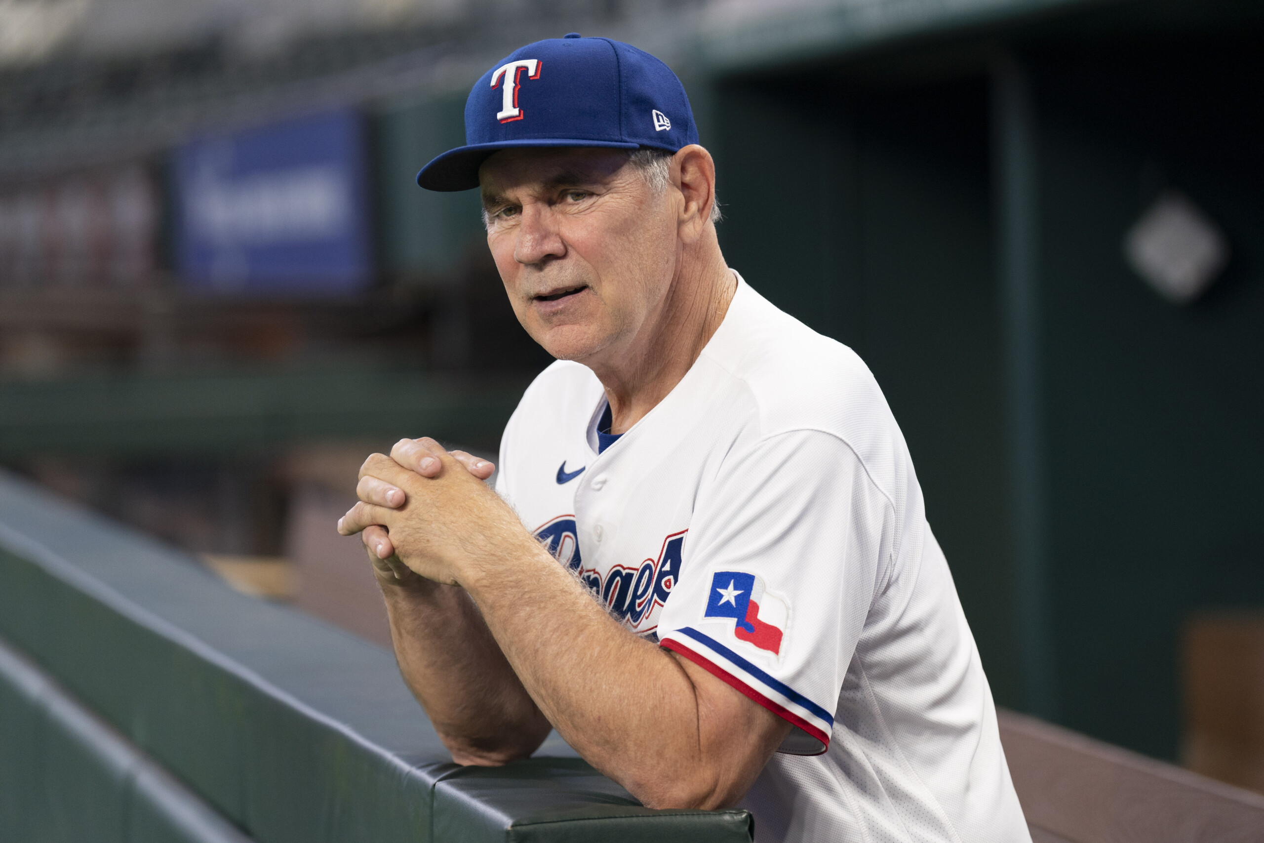 Steady as ever, Rangers manager Bruce Bochy is back where he