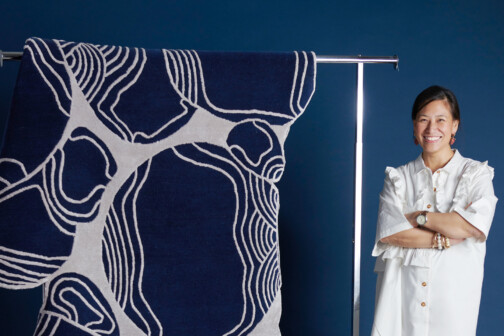 Jean Liu with Rugs from Jean de Merry