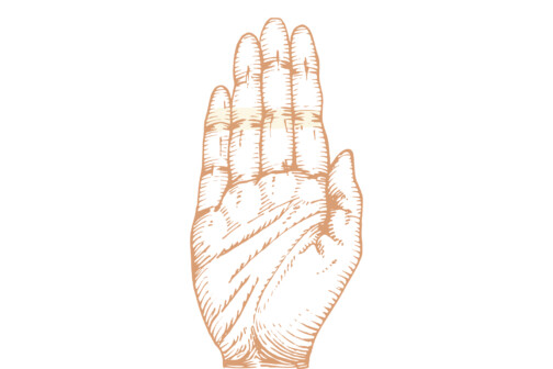 Touch Woodcut Icon