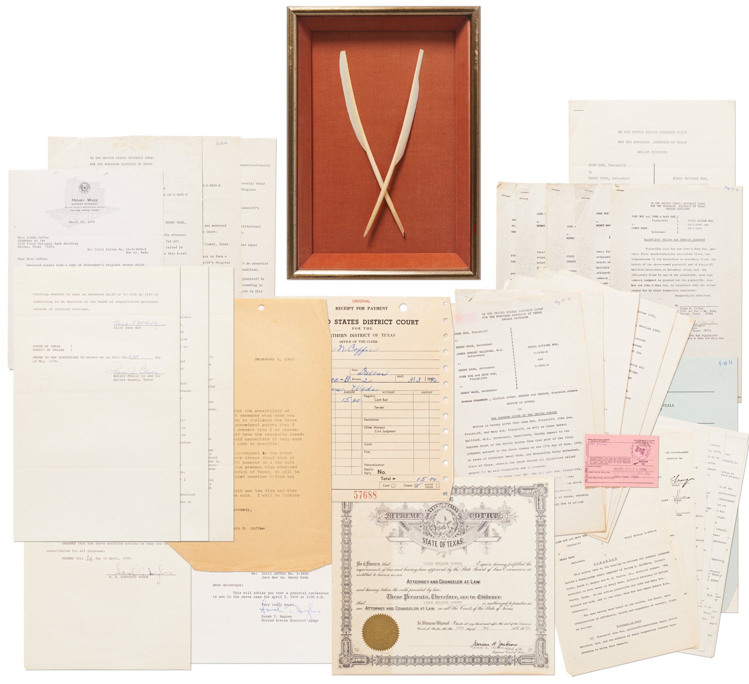 Roe v. Wade Started in Dallas. Now the Archive Is Up for Auction. D