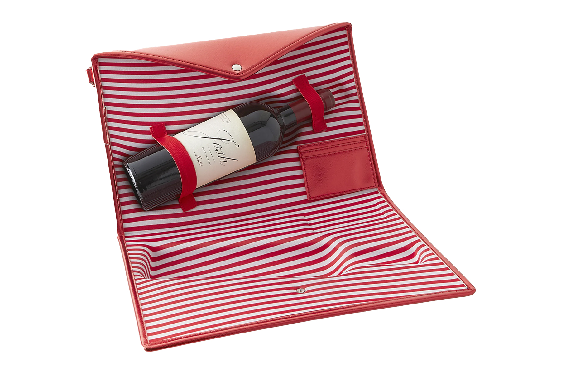 Wine Bottle Carrying Clutch Bag from Neiman Marcus