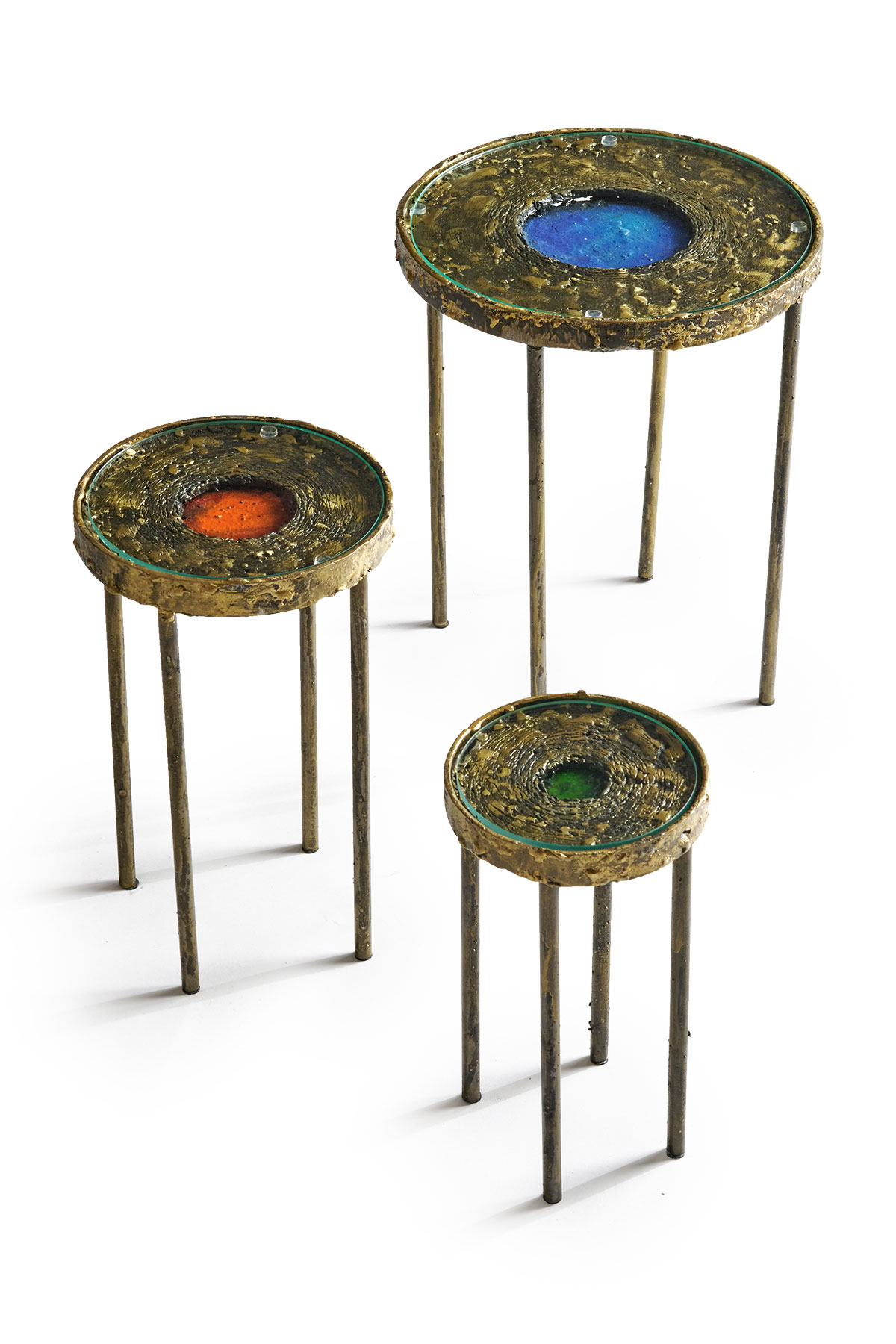James Bearden Moon Pool Nesting Tables from Studio Van den Akker