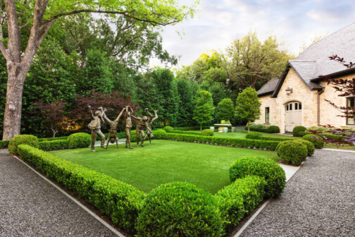 5931 Park Ln. Gravel Path and Resting Negative Space Decor