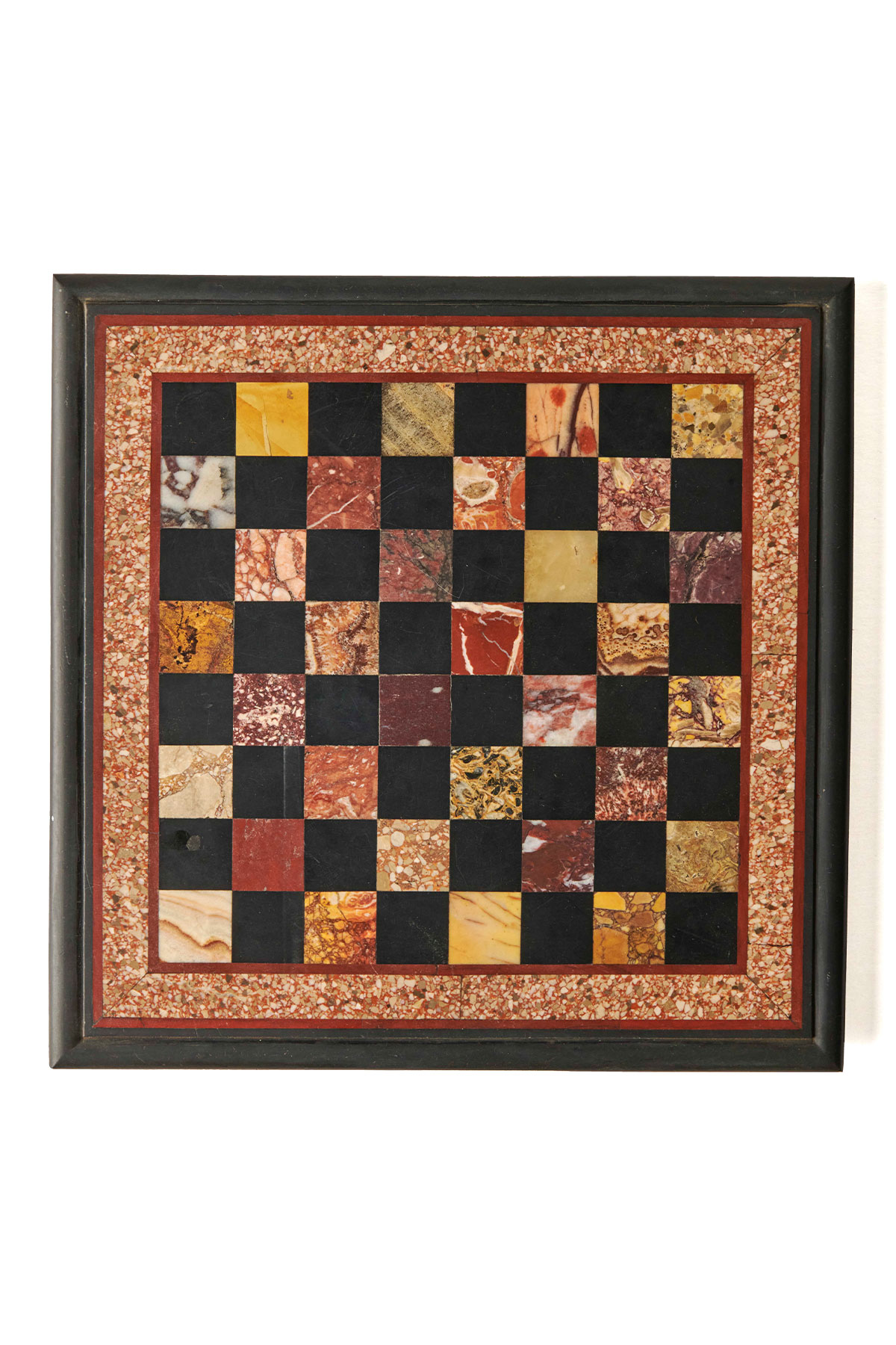 Circa 1820 Marble Chessboard from Nick Brock & Company
