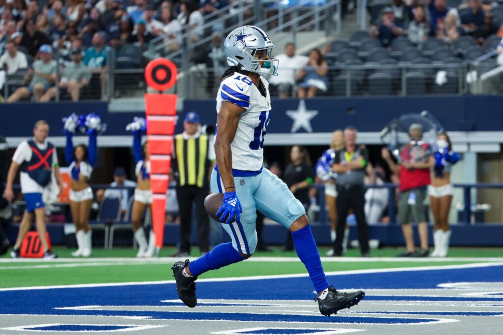 Cowboys camp photos: Rookie receiver Jalen Tolbert looks to make