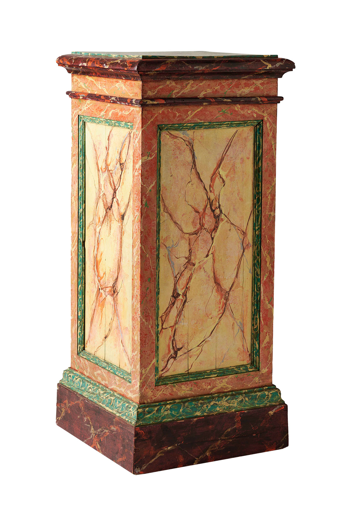 Vintage Faux Marble Pedestal from Coco & Dash
