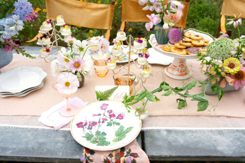 Designer Lela Rose's Personalization Party Decor on Table Setting