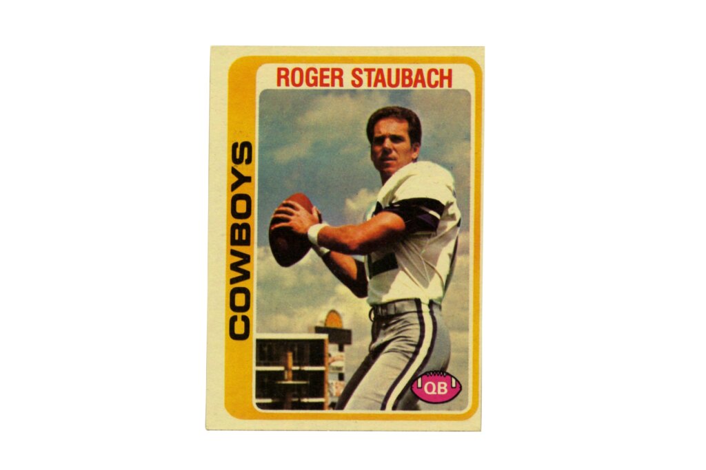 Roger Staubach football card