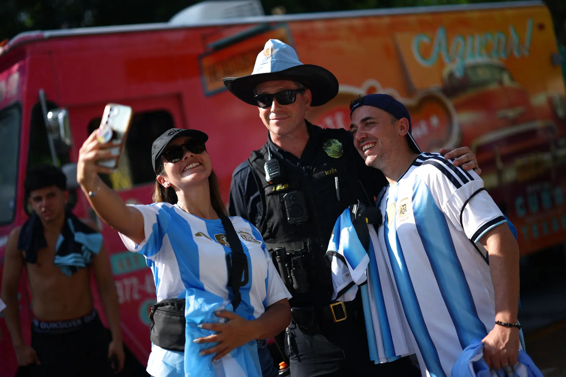 Argentina Fans Fill Klyde Warren Park Ahead of World Cup Match Against Austria