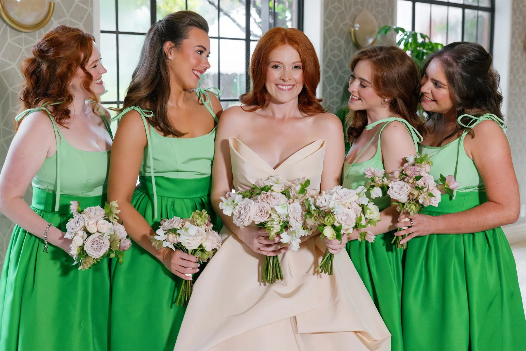 bridesmaid makeup for green dress Riley Preston & Luther Lockwood III Wed at Rosewood Mansion mermaid princess