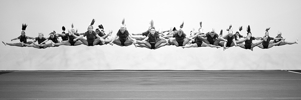cheer athletics panthers jumps